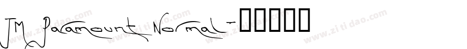 TM Paramount Normal字体转换